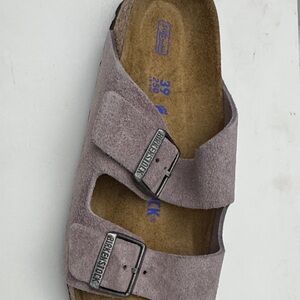 Birkenstock Soft Purple Suede Sandals